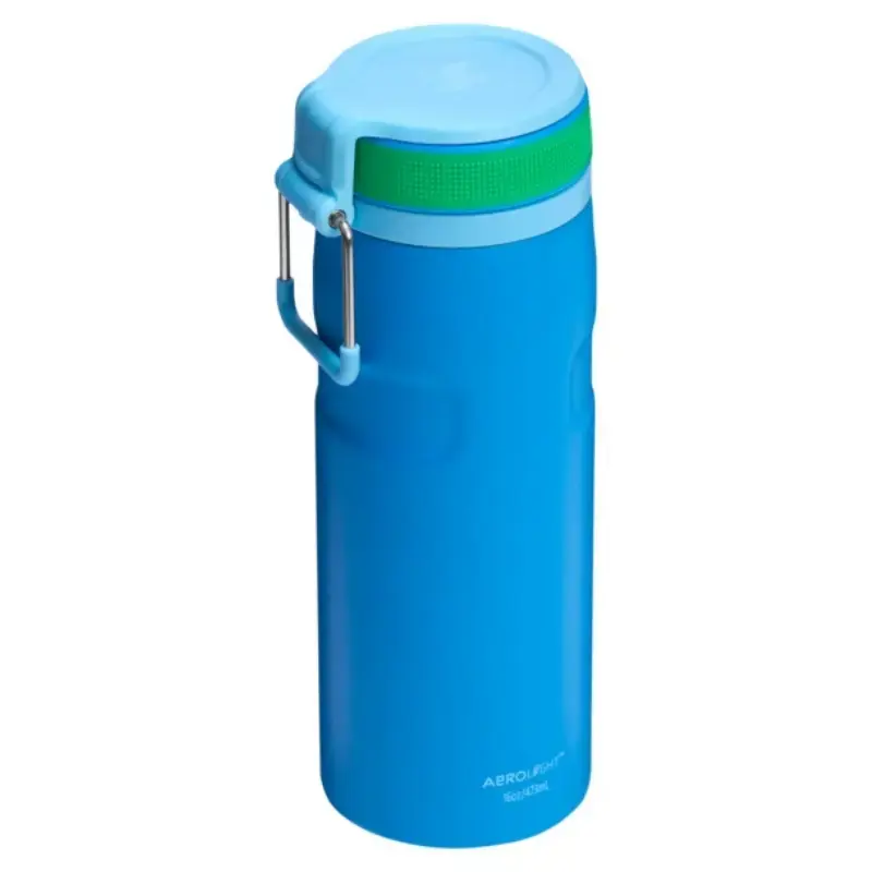 Termosas STANLEY IceFlow Bottle Twist Flip 0,47 L mėlynas – dvigubos sienelės vakuuminė izoliacija 470 ml