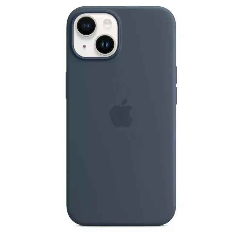 Silicinio dėklo dangtelis Apple iPhone 14 MagSafe Storm Blue