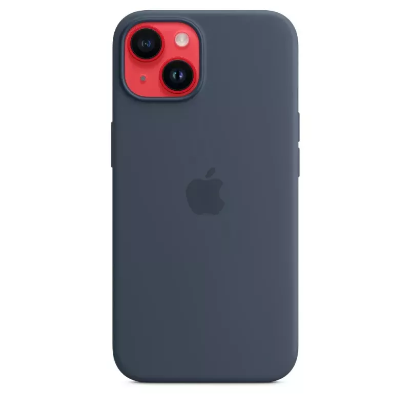 Silicinio dėklo dangtelis Apple iPhone 14 MagSafe Storm Blue