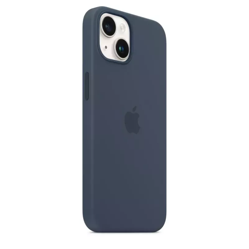 Silicinio dėklo dangtelis Apple iPhone 14 MagSafe Storm Blue