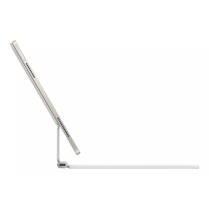 Apple Magic Keyboard QWERTY daniškas baltas su jutikliniu kilimėliu