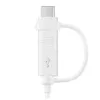 USB laidas Samsung EP-DG930 1,5 m USB A USB C / Micro-USB B baltas