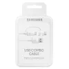 USB laidas Samsung EP-DG930 1,5 m USB A USB C / Micro-USB B baltas