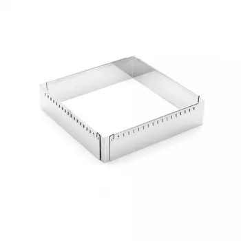 Kepimo forma de Buyer 3013.20 nerūdijančio plieno kvadratinis rėmelis 20x20 cm