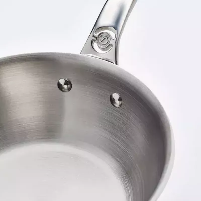 Keptuvė wok tipo de Buyer 3736.24 apvali nerūdijančio plieno 24 cm