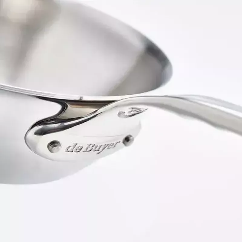 Keptuvė wok tipo de Buyer 3736.24 apvali nerūdijančio plieno 24 cm