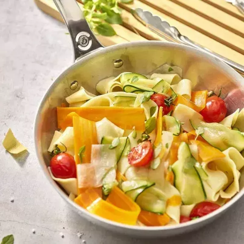 Keptuvė wok tipo de Buyer 3736.24 apvali nerūdijančio plieno 24 cm