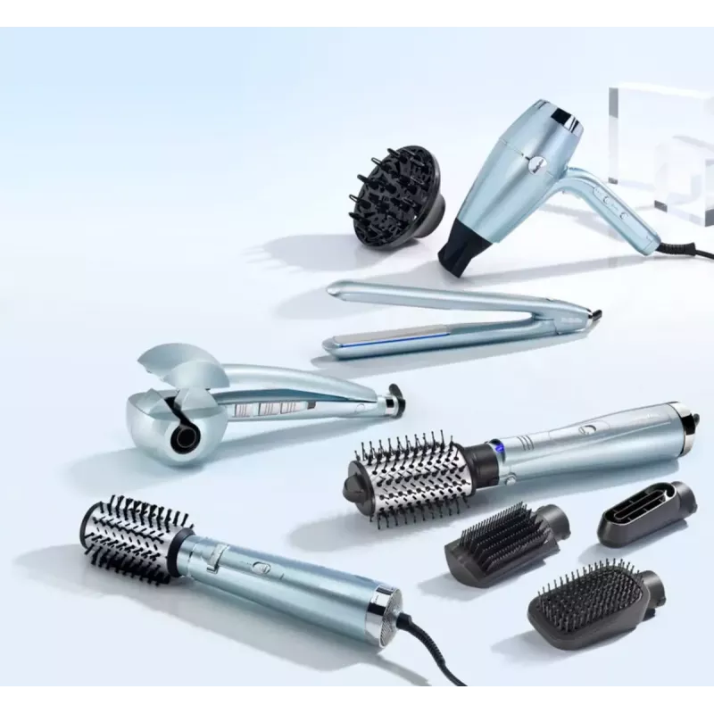 BaByliss Curl Secret Hydro-Fusion C1700E automatinės garbanojimo žnyplės, mėlynos