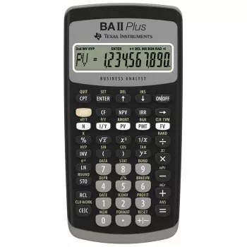 Finansinis skaičiuotuvas Texas Instruments BA-II Plus Kišeninis Juodas