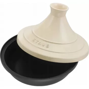 Ketaus tajine Staub 20 cm apvali kreminė, modelis 40509-394