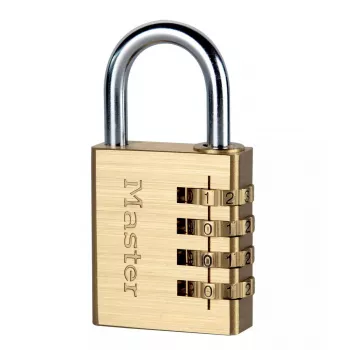 Kombinacinis spynos MASTER LOCK 40 mm žalvario apdaila, savisaugai