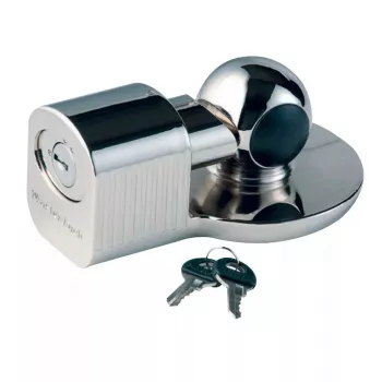 MASTER LOCK 377EURDAT Universalus priekabos sankabos spyna, sidabrinė, plokščiu raktu