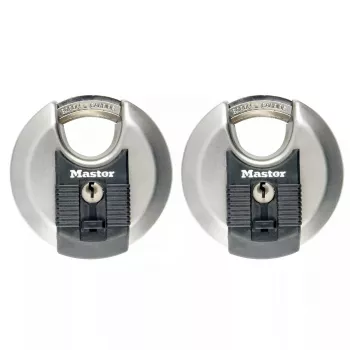 MASTER LOCK M40EURT Discus spyna 70 mm nerūdijančio plieno, 2 vnt., vienodai rakinama