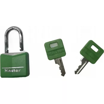 Spynos MASTERLOCK 30 mm pločio dengtas tvirtas aliuminio korpusas, įvairių spalvų