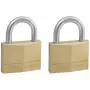 MASTERLOCK 50 mm žalvarinė spyna, 2 vnt., kietintas lankelis