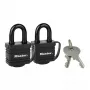Pakabinama spyna MASTER LOCK 7804EURT 2 vnt. 40 mm laminuotas plienas juoda