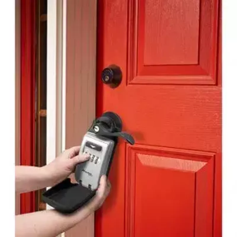 Nešiojamas seifas MASTER LOCK 5420EURD su kombinaciniu užraktu, pilka spalva