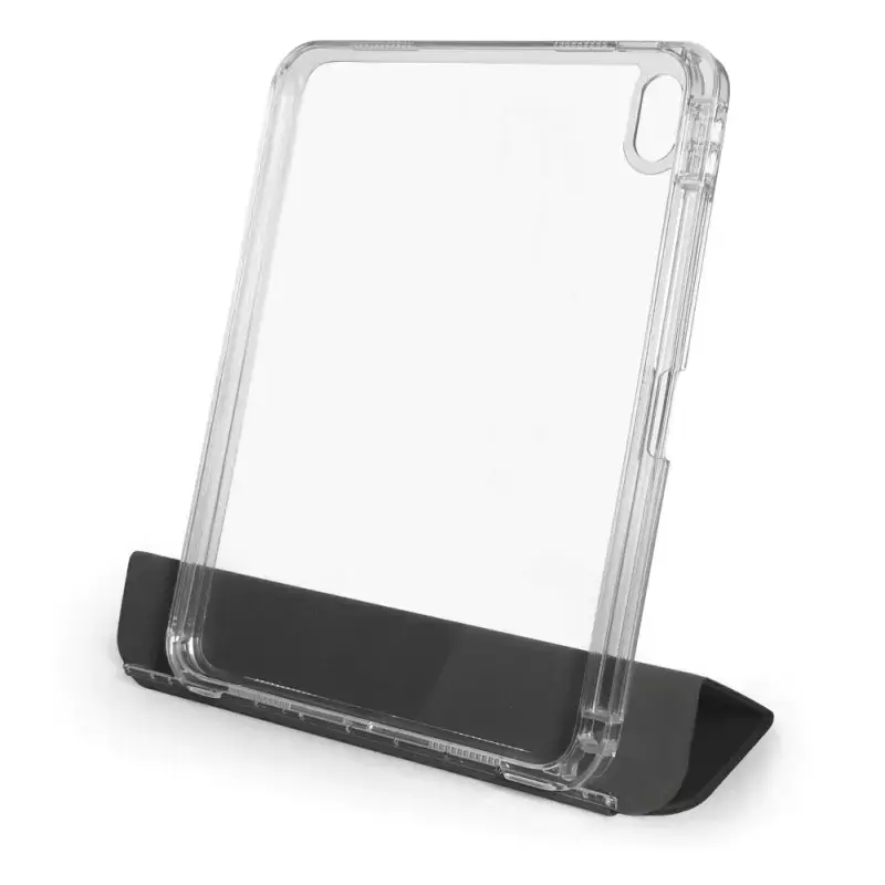 Dėklas iPad 10,9 col. (27,7 cm) Port Designs NOUMEA II SLIMCLEAR ECO, permatomas/juodas, 3 stovėjimo režimai