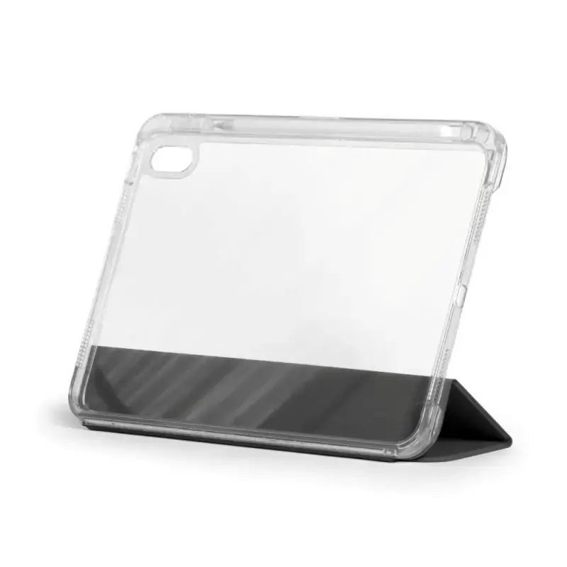 Dėklas iPad 10,9 col. (27,7 cm) Port Designs NOUMEA II SLIMCLEAR ECO, permatomas/juodas, 3 stovėjimo režimai