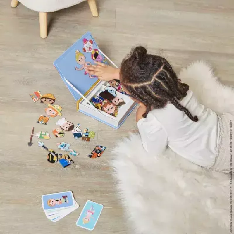 JANOD Magnetibook Jobs magnetinis profesijų rinkinys, 3–6 m., mėlynas