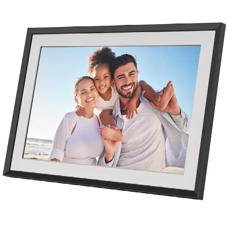 Skaitmeninis nuotraukų rėmelis AgfaPhoto APF1000WIFI 10 colių (25,4 cm) IPS 1280x800 liečiamas ekranas Wi‑Fi 32GB MicroSD USB‑C juodas