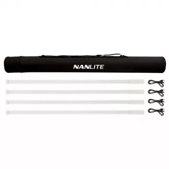 Nuolatinio apšvietimo rinkinys Nanlite PTT87X4KIT 8W LED kintama spalva