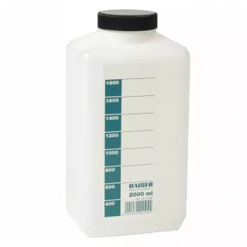 Cheminis butelis tamsiam kambariui Kaiser Fototechnik 4194 — 2000 ml baltas polietilenas