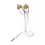 Inakustik 00310005 garso kabelis 5 m 3,5 mm – 2 x RCA baltas