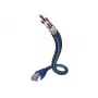 Tinklo kabelis Inakustik 004803005 RJ-45 Cat6 0,5 m Mėlyna Sidabrinė