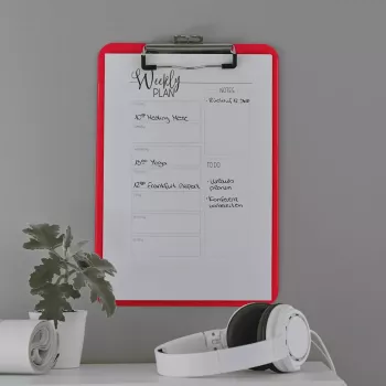 Planšetė Leitz WOW A4 Metal Raudona 80 lapų