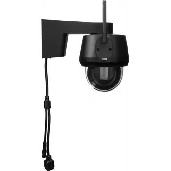 IP kupolinė stebėjimo kamera ABUS PPIC52520B, lauko, laidinė ir belaidė, 4K 3840x2160, 8MP, 4 mm, 1/2,8 colio CMOS, sieninis montavimas, juoda