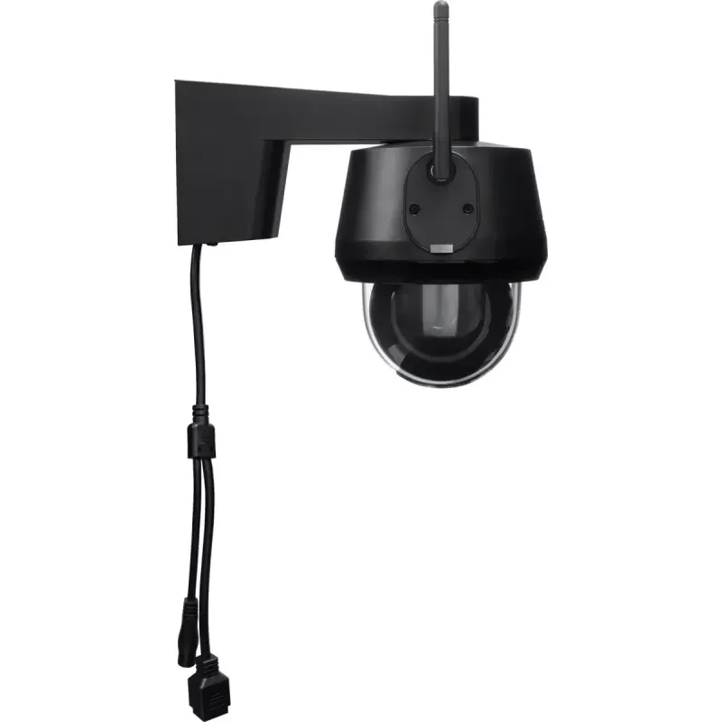 IP kupolinė stebėjimo kamera ABUS PPIC52520B, lauko, laidinė ir belaidė, 4K 3840x2160, 8MP, 4 mm, 1/2,8 colio CMOS, sieninis montavimas, juoda