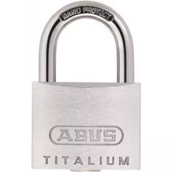 ABUS Titalium 64TI/40 spynų rinkinys, 4 vnt., vienodai užrakinami, 5 raktai, 40 mm kilpa