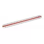 Liniuotė WEDO 52 55001 300 mm plastikinė raudona balta 1 vnt.