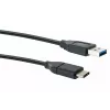 USB laidas Schwaiger CK 3141 USB 3.2 Gen 1 1 m USB A USB C juodas