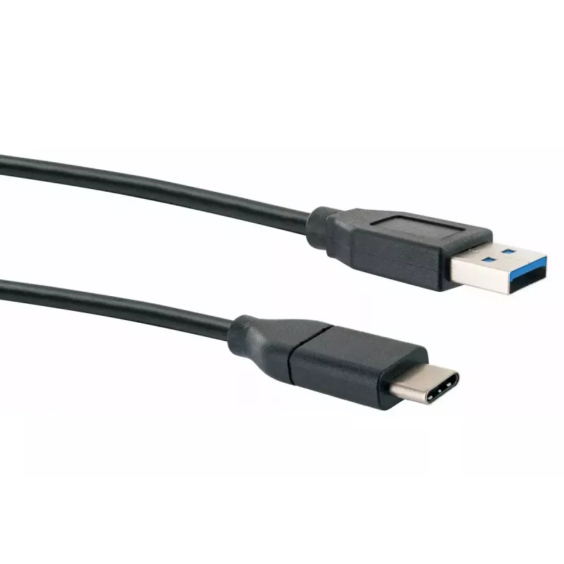 USB laidas Schwaiger CK 3141 USB 3.2 Gen 1 1 m USB A USB C juodas