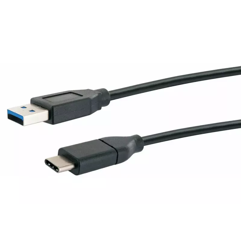 USB laidas Schwaiger CK 3141 USB 3.2 Gen 1 1 m USB A USB C juodas
