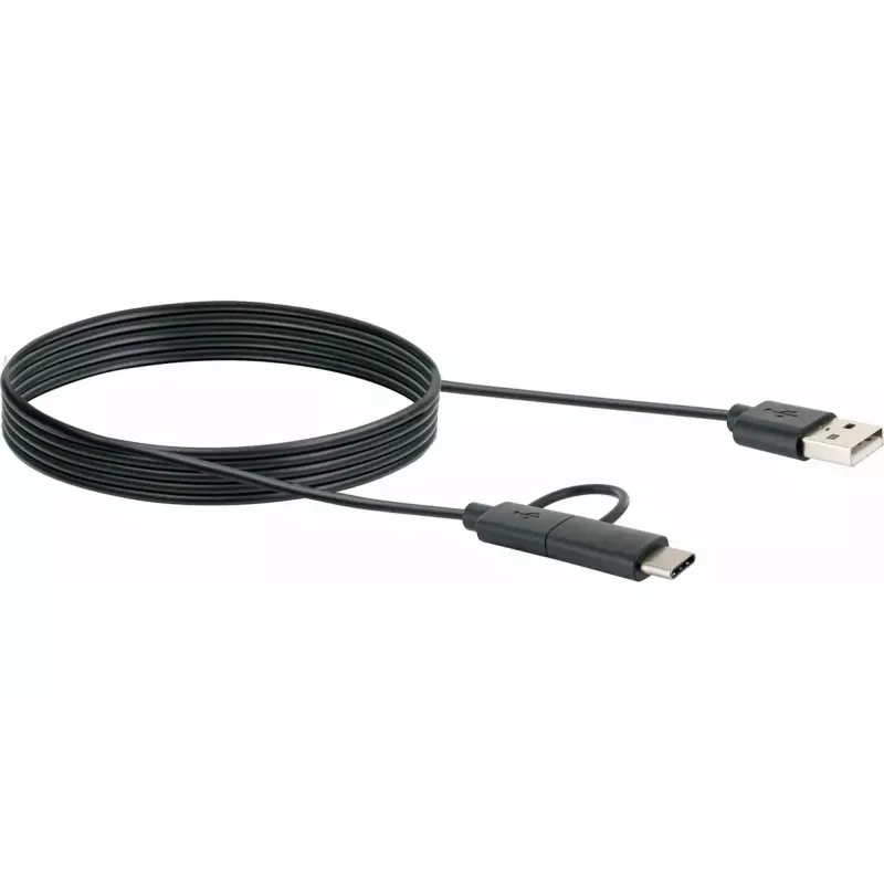 USB laidas Schwaiger CK 3112 USB 2.0 1m USB A Micro-USB B juodas