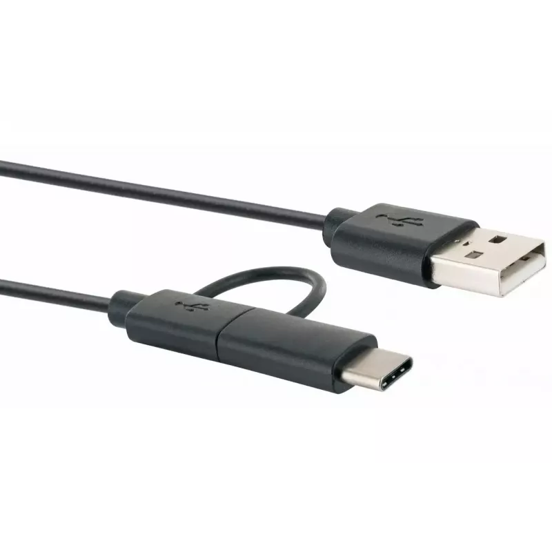 USB laidas Schwaiger CK 3112 USB 2.0 1m USB A Micro-USB B juodas