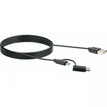 USB laidas Schwaiger CK 3112 USB 2.0 1m USB A Micro-USB B juodas