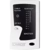 Tinklo kabelių testeris Schwaiger NWM1 531 RJ-11 RJ-45 juodas baltas