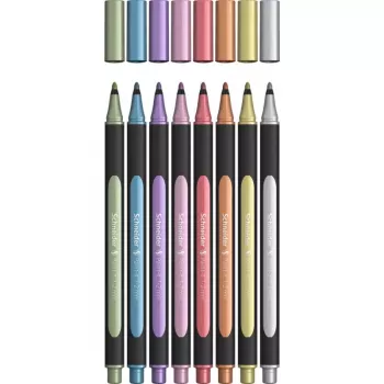 Markeriniai rašikliai Schneider Schreibgeräte Paint-It 020, 8 vnt., mėlynas, varinis, auksinis, žalias, rožinis, raudonas, sidabrinis, violetinis
