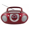 Nešiojama stereo sistema Soundmaster SCD5100RO – CD/Kasetė/Radijas (Pilka, Raudona)