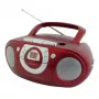 Nešiojama stereo sistema Soundmaster SCD5100RO – CD/Kasetė/Radijas (Pilka, Raudona)