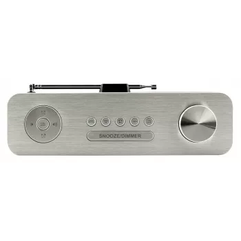 Asmeninis radijo imtuvas Soundmaster DAB700WE – skaitmeninis ir analoginis (DAB+, FM), 12 W RMS, LCD 2,9 col., MicroSD, sidabrinis/baltas