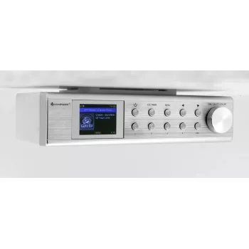 Internetinis radijas Soundmaster IR1500SI – DAB+/FM skaitmeninis imtuvas, 3 W, 2 colių TFT ekranas, sidabrinis