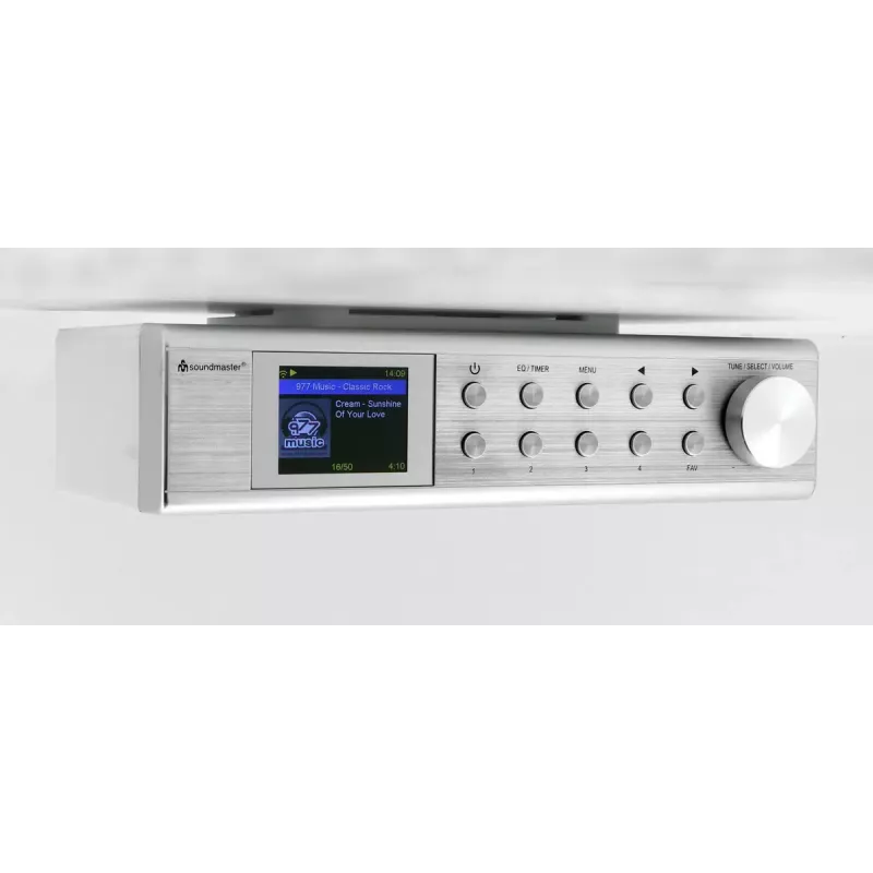 Internetinis radijas Soundmaster IR1500SI – DAB+/FM skaitmeninis imtuvas, 3 W, 2 colių TFT ekranas, sidabrinis