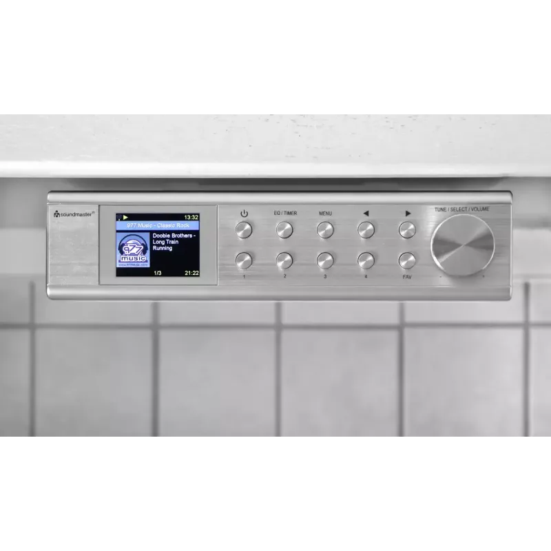 Internetinis radijas Soundmaster IR1500SI – DAB+/FM skaitmeninis imtuvas, 3 W, 2 colių TFT ekranas, sidabrinis