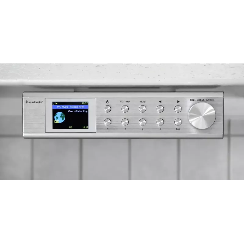 Internetinis radijas Soundmaster IR1500SI – DAB+/FM skaitmeninis imtuvas, 3 W, 2 colių TFT ekranas, sidabrinis