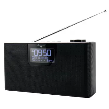 Asmeninis radijo imtuvas Soundmaster DAB700SW – Analoginis ir skaitmeninis derintuvas, DAB+ / FM, 12 W, 2,9 colio LCD, MicroSD, juodas